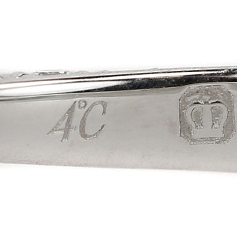 4℃ ダイヤモンド リング 0.205ct Pt950 グレード付き 鑑定書 ウェーブ 6本爪 ブランド ヨンドシー | ダイアモンド プラチナ 上品 エレガント かわいい おしゃれ【中古】【SH117956】