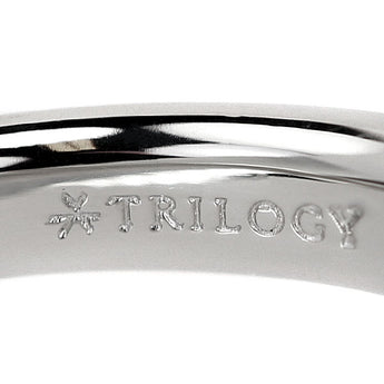 トリロジー ダイヤモンド リング 0.50ct Pt900 円 サークル ラウンド ブランド TRILOGY  | ダイアモンド プラチナ デイリーユース 上品 かわいい おしゃれ【中古】【SH117967】