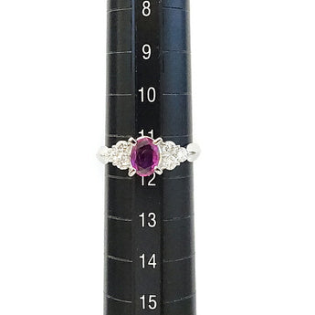 ルビー リング 0.60ct ダイヤモンド Pt900 | ダイアモンド プラチナ 上品 エレガント かわいい おしゃれ【中古】【SH117972】