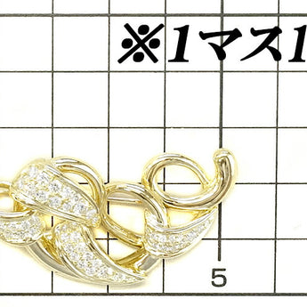 クイーン ダイヤモンド ブローチ K18YG 透かし ブランド Queen | 18金 ダイアモンド デイリーユース ゴージャス 豪華 華やか おしゃれ エレガント【中古】【SH117974】