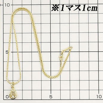ショパール ハッピー ダイヤモンド ネックレス K18YG ドロップ 雫 しずく 涙 なみだ ブランド Chopard | 18金 ダイアモンド デイリーユース シンプル 上品 かわいい おしゃれ【中古】【SH118039】