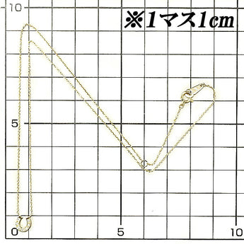 ヴァンドーム青山 ダイヤモンド ネックレス K18YG 馬蹄 ホースシュー 華奢 ブランド VENDOME AOYAMA | 18金 ダイアモンド デイリーユース シンプル かわいい おしゃれ【中古】【SH118042】