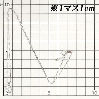 TASAKI Diamond Necklace 0.20ct K18WG Drop Droplet Tear Single Stone TASAKI | 18K Diamond Daily Use Simple Cute Stylish Gorgeous [Used] [SH118313]