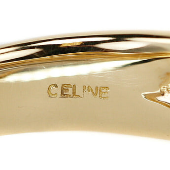 セリーヌ リング K18YG Pt900 ベルト 重ね付け風 地金のみ 石なし ブランド CELINE | 18金 デイリーユース 上品 かわいい おしゃれ【中古】【SH118323】