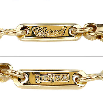 ショパール ダイヤモンド ネックレス K18YG リボン ブランド Chopard | 18金 ダイアモンド 豪華 ゴージャス かわいい おしゃれ【中古】【SH118528】