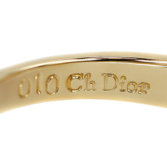 ディオール ダイヤモンド リング 0.10ct K18YG リボン 一粒石 4本爪 ブランド クリスチャン ディオール Christian Dior | 18金 ダイアモンド デイリーユース かわいい おしゃれ【中古】【SH119035】