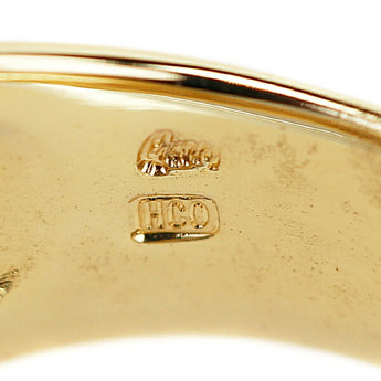 クイーン 平和堂貿易 ダイヤモンド リング 1.17ct K18YG パヴェ ダブル ツイン クロス 重ね付け風 ブランド Queen HCO | 18金 ダイアモンド 豪華 ゴージャス かわいい おしゃれ【中古】【SH119038】
