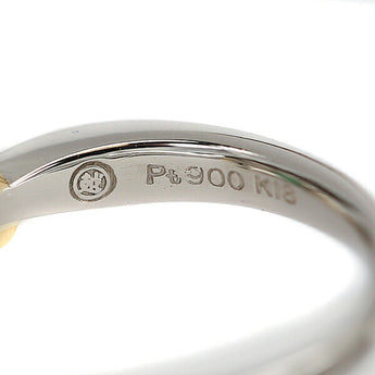 Mitsukoshi Emerald Ring 0.39ct Diamond Pt900 K18YG Brand MITSUKOSHI | 18K Diamond Elegant Luxurious Cute Stylish [Used] [SH119153]