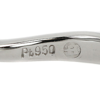 平和堂貿易 ダイヤモンド リング 0.301ct Pt950 グレード付き 鑑定書 6本爪 ウェーブ ブランド HCO | ダイアモンド プラチナ 上品 エレガント かわいい おしゃれ【中古】【SH119168】