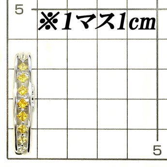 Jeunet Sapphire Pendant Top 0.93ct Diamond K18WG Brand Jeunet | 18K Yellow Sapphire Daily Use Elegant Cute Stylish [Used] [SH119208]