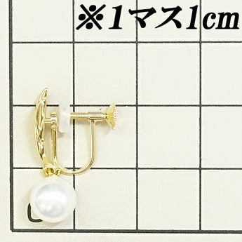 MIKIMOTO Akoya pearl earrings 7.1mm K18YG single pearl dangling brand MIKIMOTO | 18K Akoya pearl white pearl Japanese pearl daily use simple cute stylish [Used] [SH119217]