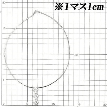 TASAKI Princess Cut Diamond Necklace 0.53ct K18WG 3-Row Multi-Way Square Rectangular Deformed Cut Fancy Cut TASAKI | 18K Diamond Elegant [SH119333]