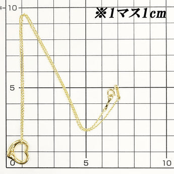 Tiffany Open Heart Necklace K18YG Elsa Peretti Metal only No stones Brand TIFFANY&amp;Co. | 18K Daily use Simple Cute Stylish [Used] [SH119355]