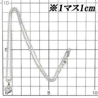 ショパール ハッピーダイヤモンド ネックレス K18WG ハート ブランド Chopard | 18金 ダイアモンド デイリーユース 上品 かわいい おしゃれ【中古】【SH119367】