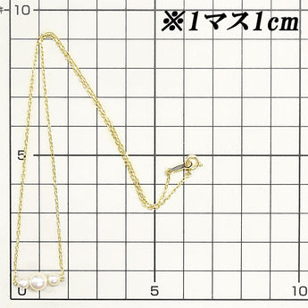 MIKIMOTO Akoya Pearl Necklace 4.0-6.0mm Brand MIKIMOTO | 18K Akoya Pearl White Pearl Japanese Pearl Daily Use Simple Cute Stylish [Used] [SH119380]