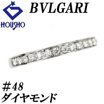 ブルガリ ダイヤモンド デディカータ・ア・ヴェネチア ハーフエタニティ リング Pt950 #48 ブランド BVLGARI | ダイアモンド デイリーユース シンプル 上品 かわいい おしゃれ【中古】【SH119480】