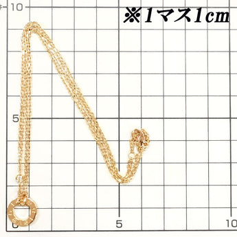 カルティエ ダイヤモンド ラブ ネックレス K18PG サークル ラウンド 円 丸 ダブルチェーン ブランド Cartier | 18金 ダイアモンド かわいい おしゃれ【中古】【SH119694】
