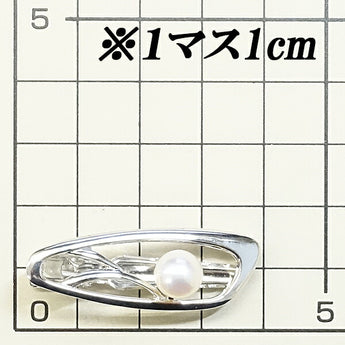 ミキモト アコヤパール タイクリップ タイピン 7.3mm K14WG 一粒パール ブランド MIKIMOTO | 14金 あこや真珠 白真珠 和珠 上品 おしゃれ【中古】【SH119697】