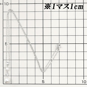 MIKIMOTO Akoya Pearl Necklace 4.0-6.5mm Diamond K18WG Brand MIKIMOTO | 18K Akoya Pearl White Pearl Japanese Pearl Diamond Elegant Cute Stylish [Used] [SH119749]