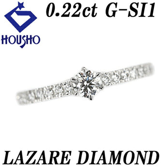 Lazare Diamond The Manhattan Ring 0.22ct Pt950 Graded with Certificate Brand LAZARE DIAMOND | Diamond Elegant Cute Stylish [Used] [SH119820]