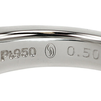 ダイヤモンドシライシ ハートシェイプカット ダイヤモンド リング 0.500ct Pt950 変形カット ファンシーカット 透かし DIAMOND SHIRAISHI | ダイアモンド 豪華 かわいい おしゃれ【中古】【SH119823】