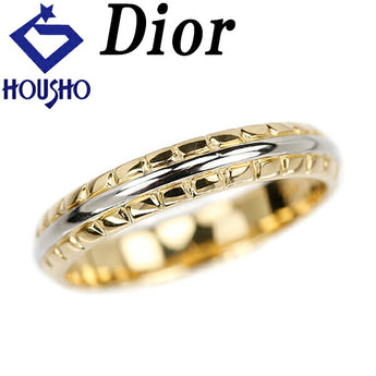 ディオール リング K18YG Pt950 地金のみ 石なし ブランド Dior | 18金 デイリーユース シンプル かわいい おしゃれ【中古】【SH119836】