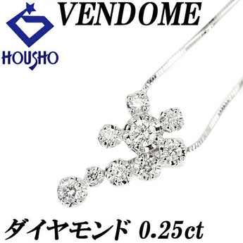 VENDOME AOYAMA Diamond 0.25ct Pt950 Flower Plant Botanical Brand VENDOME AOYAMA | Diamond Daily Use Simple Cute Stylish [Used] [SH119844]