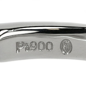 Diamond Shiraishi Half Eternity Pinky Ring 0.56ct Pt900 Single Letter Brand DIAMOND SHIRAISHI | Diamond Daily Use Cute Stylish [Used] [SH120080]