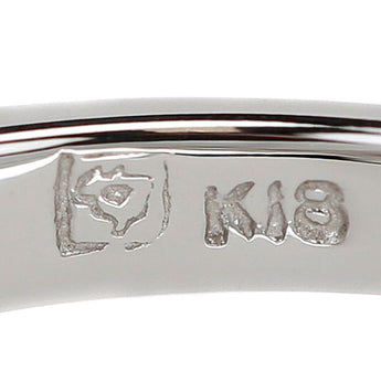ブラウンジルコン リング ダイヤモンド K18WG | 18金 ダイアモンド デイリーユース シンプル かわいい おしゃれ【中古】【SH120133】