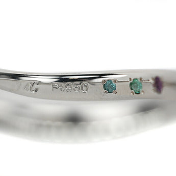 4℃ ダイヤモンド ソリティア リング 0.352ct Pt950 グレード付き 鑑定書 一粒石 6本爪 ウェーブ ソリテール ブランド ヨンドシー | ダイアモンド 上品 かわいい おしゃれ【中古】【SH120205】