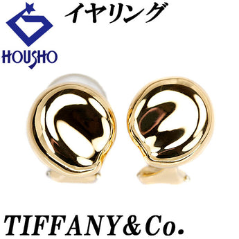 Tiffany Nugget Earrings K18YG Elsa Peretti Metal only No stones Brand TIFFANY&amp;Co. | 18K gold Daily use Simple Cute Stylish [Used] [SH120496]