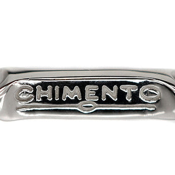 キメント チェーン ブレスレット K18WG 竹 バンブー 中空 地金のみ 石なし ブランド CHIMENTO | 18金 デイリーユース シンプル 上品 かわいい おしゃれ【中古】【SH120513】