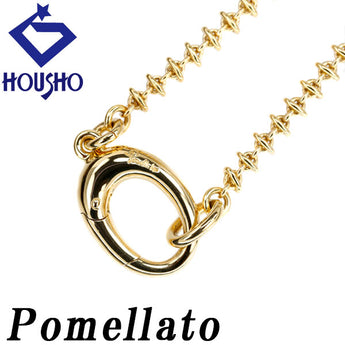 ポメラート ネックレス K18YG 地金のみ 石なし ブランド Pomellato | 18金 デイリーユース シンプル 上品 かわいい おしゃれ【中古】【SH120619】