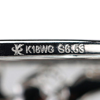 カラッチ サファイア ネックレス 6.53ct K18WG ムーンレイ・ロープネックレス 透かし ブランド KARATI | 18金 サファイヤ かわいい おしゃれ【中古】【SH120688】