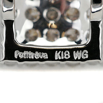 Diamond Necklace 0.82ct K18WG Square Pavé | 18K Diamond Daily Use Simple Elegant Cute Stylish [Used] [SH120691]