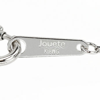 ジュエッテ ダイヤモンド ネックレス 0.06ct K18WG 一粒石 華奢 ブランド Jouete | 18金 ダイアモンド デイリーユース シンプル かわいい おしゃれ【中古】【SH120694】