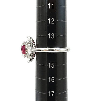 ルビー リング 2.26ct ダイヤモンド Pt900 透かし | ダイアモンド 豪華 ゴージャス 上品 エレガント かわいい おしゃれ【中古】【SH120778】