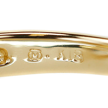 ミキモト 淡水パール リング 3.5-3.8mm K18YG リボン 透かし ブランド MIKIMOTO | 18金 淡水真珠 白真珠 デイリーユース 上品 かわいい おしゃれ【中古】【SH120834】
