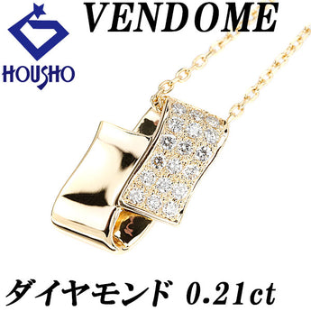 VENDOME AOYAMA Diamond Necklace 0.21ct Pavé Brand VENDOME AOYAMA | 18K Diamond Daily Use Simple Cute Stylish [Used] [SH120842]