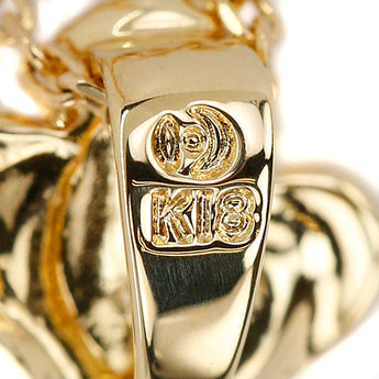 TASAKI Akoya Pearl Necklace 7.1mm K18YG Single Pearl Flower Plant Botanical TASAKI | 18K Akoya Pearl White Pearl Japanese Pearl Daily Use Cute Stylish [Used] [SH120845]