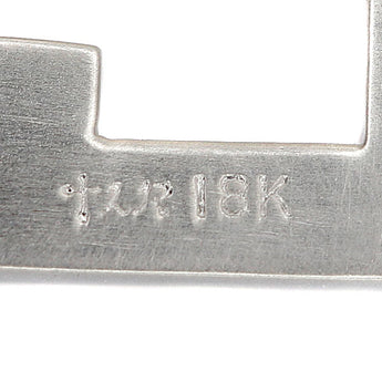 ローリーロドキン ダイヤモンド ペンダントトップ K18WG カギ 鍵 キー 梨地 マット ツヤ消し メンズ ユニセックス ブランド Loree Rodkin | 18金 ダイアモンド かわいい おしゃれ【中古】【SH121095】