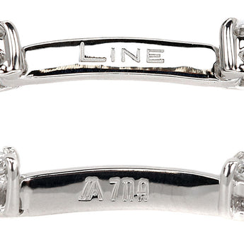 デビアス ライン ダイヤモンド ブレスレット 3.00ct K18WG ブランド DE BEERS LINE | 18金 ダイアモンド 上品 エレガント かわいい おしゃれ【中古】【SH121101】