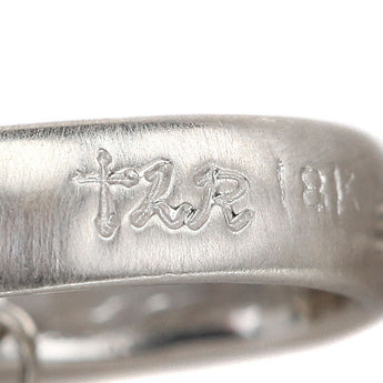 ローリーロドキン ダイヤモンド ネックレス K18WG 髑髏 ドクロ 骸骨 梨地 マット ツヤ消し ハート メンズ ユニセックス Loree Rodkin | 18金 ダイアモンド スタイリッシュ おしゃれ【SH121103】