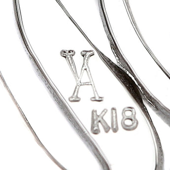 ヴァンドーム青山 ダイヤモンド ネックレス K18ホワイトゴールド VENDOME AOYAMA Y イニシャル  頭文字 アルファベット 英語 【中古】【121104】