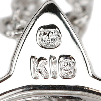 ミキモト アコヤパール ネックレス 8.0mm ダイヤモンド K18WG ブランド MIKIMOTO | 18金 あこや真珠 白真珠 和珠 ダイアモンド デイリーユース 上品 かわいい おしゃれ【中古】【SH121105】