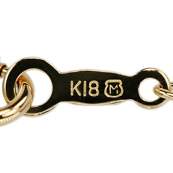 MIKIMOTO Akoya Pearl Necklace 6.7mm Diamond K18YG Brand MIKIMOTO | 18K Akoya Pearl White Pearl Japanese Pearl Diamond Daily Use Cute Stylish [Used] [SH121207]