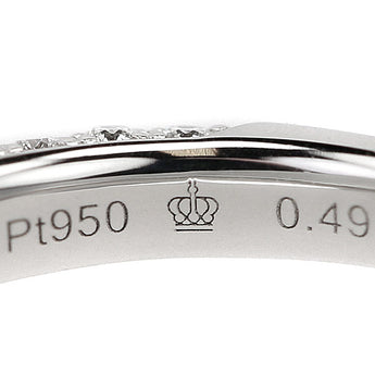 ロイヤルアッシャー ダイヤモンド リング 0.49ct Pt950 鑑定書 グレード付き 変形カット ファンシーカット ROYAL ASSCHER | ダイアモンド ゴージャス 上品 かわいい おしゃれ【中古】【SH121696】