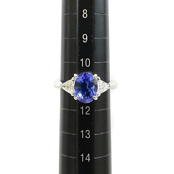 Tanzanite Ring 2.07ct Diamond Pt900 | Diamond Gorgeous Elegant Cute Stylish [Used] [SH122416]