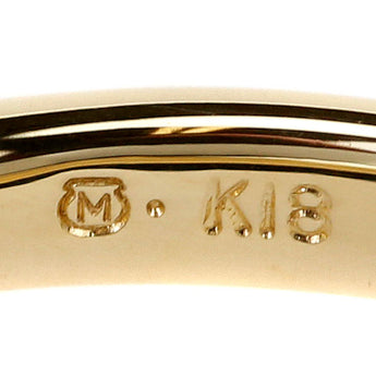 ミキモト 淡水パール リング 3.8mm K18YG リボン ブランド MIKIMOTO | 18金 淡水真珠 白真珠 デイリーユース かわいい おしゃれ【中古】【SH122595】