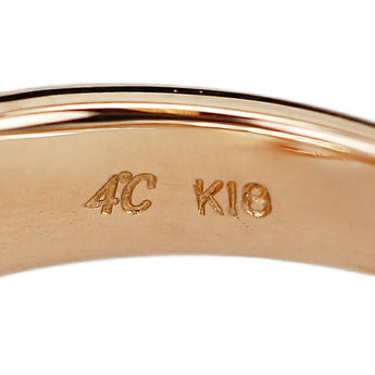 4℃ ダイヤモンド リング K18PG ハート 透かし ブランド ヨンドシー | 18金 ダイアモンド デイリーユース かわいい おしゃれ【中古】【SH122639】